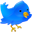 Twitter Bird Icon 32x32 png